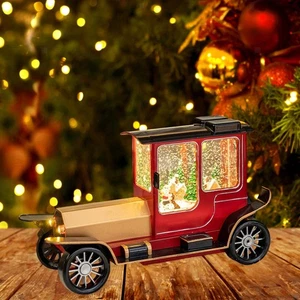Christmas Music Box Glittering Lantern Collectible Lighted Table Centerpiece - Picture 1 of 7