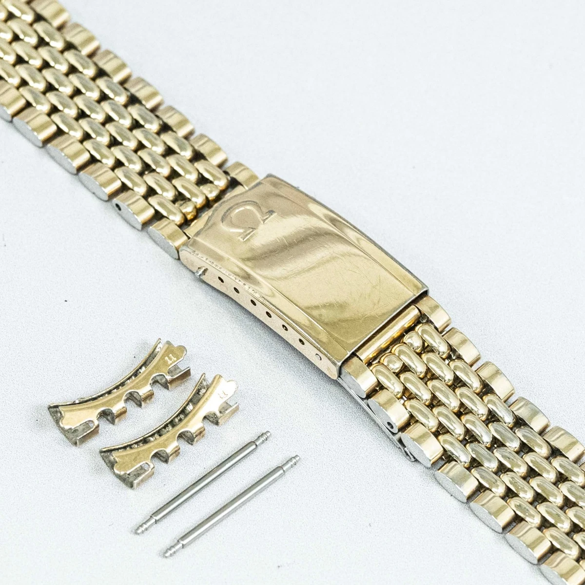 OMEGA Gold Plated Wristwatch Bands 18 mm Band Width for sale - eBay