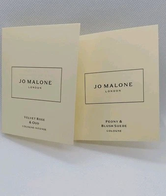Jo Malone London Velvet Rose & Oud & PEONY RUBOR GAMUZA 0,05 oz 1,5 ml FRASCOS NUEVOS SIN CAJA Foto 1 de 3