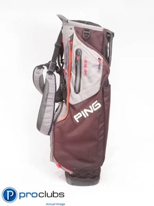 Ping Hoofer-14 14-WAY Stand Golf Bag w/Rainhood Grey/Black/Orange 438852 - Picture 1 of 5