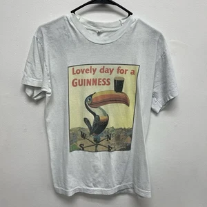 Vintage 90’s Guinness Toucan Tee White Size MEDUIM - Picture 1 of 3
