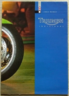 TRIUMPH Motorcycles 2003 Sales Brochure/Poster Ref T3864644 SPRINT GT Tiger + - Image 1 of 3