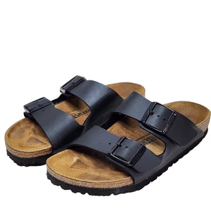Sandales BIRKENSTOCK Arizona taille 7/38 noires doublées feutre Birko Flor - Photo 1/13