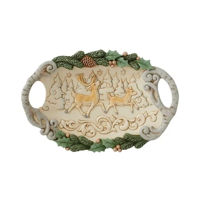 Enesco Jim Shore Heartwood Creek Woodland Tray with Deer Scene, 1.77 Inch, Mu... - Image 1 of 4