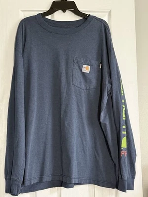 Camisa Carhartt FR holgada paquete de 4 ropa de trabajo manga larga peltre y verde Foto 1 de 4