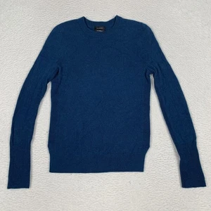 Halogen 100% Kaschmir Rundhals Pullover Damen XS Langarm Blau HA435105MI - Bild 1 von 9