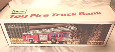 Banco de camión de bomberos de juguete HESS 1986 RARO NUEVO en caja original Foto 1 de 4
