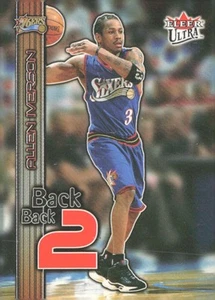 2002-03 Ultra #3 BB Allen Iverson Back 2 Back #/1000 - Picture 1 of 2