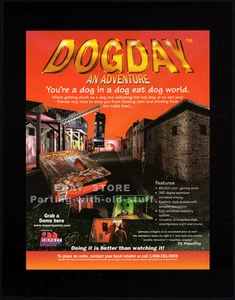 DOGDAY - AN ADVENTURE__Original 1997 Trade print AD_video game poster__PC advert - Picture 1 of 1