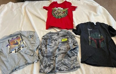 4 Gap Star Wars Shirt Youth Medium Short Sleeve Long Short Sleeve Shirts - Image 1 of 4