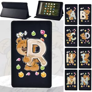 Bear Leather tablet Stand Cover Case For Amazon Fire 7/HD 8 10/HD 8 10 plus+Pen - Picture 1 of 36