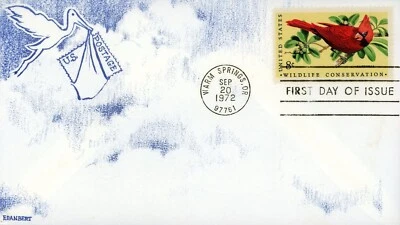 US 1465 FDC Wildlife Conservation Cardinal Edanbert - Image 1 of 2
