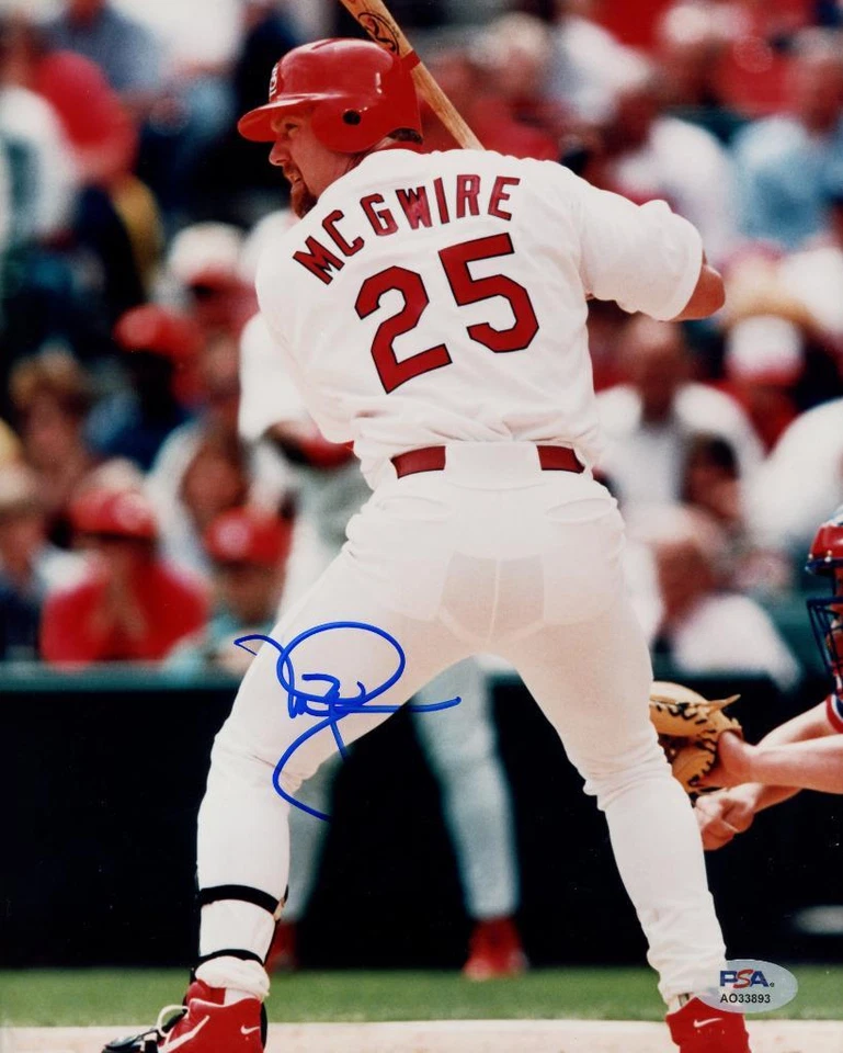MARK McGWIRE signed 8x10 photo (Cardinals - autograph) PSA/DNA cert! - Image 1 of 1