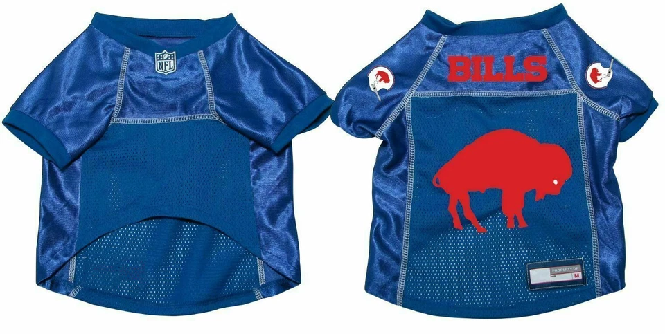 JERSEY RETRO PREMIUM BUFFALO BILLS PERRO GATO RETRO con ETIQUETA DE NOMBRE ELIGE LA TALLA Foto 1 de 1