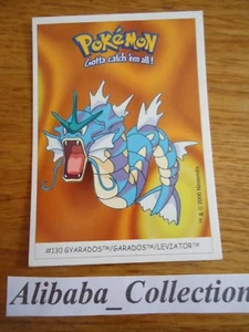 POKEMON dunkin boomer trading card sticker 2000 Carte # 130 GARADOS LEVIATOR - Picture 1 of 1