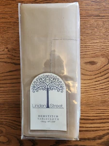 Linden Street JCP Home 60 X 104 Oblong Tablecloth Linen Hemstitch 100% Cotton - Picture 1 of 5