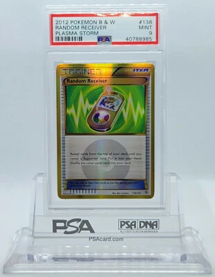 POKEMON PLASMA STORM RANDOM RECEIVER #138 SECRET RARE HOLO PSA 9 MINT #40788985 - Image 1 of 3