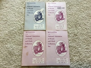 Lot of 4 1980’s Bulletin of the National Watch & Clock Collectors Sample Copy - Picture 1 of 1