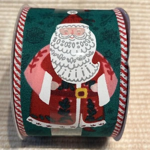 Christmas Celebrate It Ribbon 2.5” X 20ft Santa Claus New - Picture 1 of 5