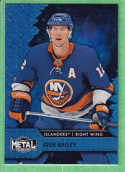 2020-21 Skybox Metal Universe Blue Spectrum #80 Josh Bailey New York Islanders - Image 1 of 2