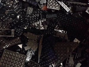 10X PFUND SCHWARZ Lego Steine Teile Stücke / ZEHN PFUND / sauber SCHWARZ Lego / maßgeschneidert - Bild 1 von 7