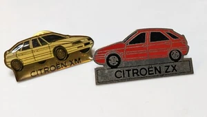 Zwei Oldtimer Citroen Pins - Citroen ZX und Citroen YM ca. 1 Zoll - Bild 1 von 4