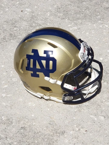 NOTRE DAME FIGHTING IRISH SPECIAL SPEED FOOTBALL MINI HELMET Cover