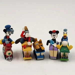 Disney Train Set Hallmark Merry Miniatures Mickey Goofy Pluto Donald Minnie 1998 - Picture 1 of 18
