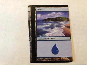 Miscut Island / Island German Misprint MTG GENUINE EDH Commander Magic #2 - Picture 1 of 2