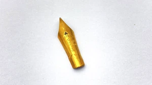 VINTAGE GOLD STARRY NO 3 FOUNTAIN PEN NIB ONLY SEMI FLEXIBLE 18K FINE NIB FRANCE - Imagen 1 de 7