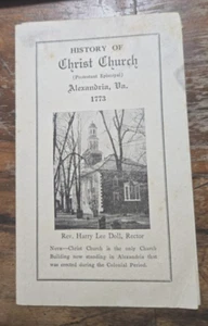 Geschichte der bischöflichen CHRISTKIRCHE Alexandria, VA 1773 Original Prospekt - Bild 1 von 3