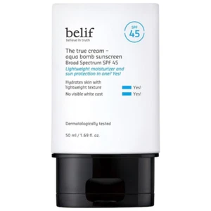 belif Aqua Bomb SPF 45 Hydrating Niacinamide Sunscreen 50ml / 1.69 fl. oz. NEW - Picture 1 of 10