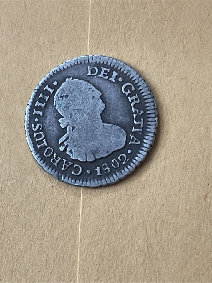 1802 JJ Chilean 1/2 Reale  VG (#1150) - Image 1 of 2