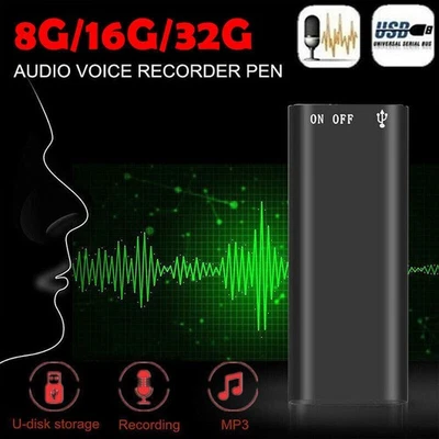 Spy Hidden Mini MP3 Digital Voice Activated Recorder 96 Hours Audio Recording - Image 1 of 4
