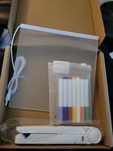 Tablero de notas LED con colores, tablero de borrado en seco acrílico con luz, acrílico - Imagen 1 de 3