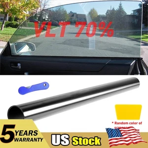20'' 10FT 70% VLT Black Car Home Office Glass Window TINT TINTING Film Roll NEW - Picture 1 of 11