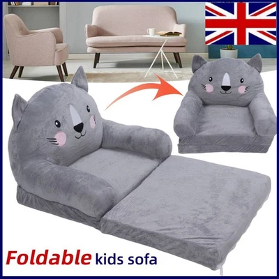 Single Kid Sofa Convertible Chair to Toddler Bed 2-in-1 Toddler Foldable Lounger - Image 1 of 4