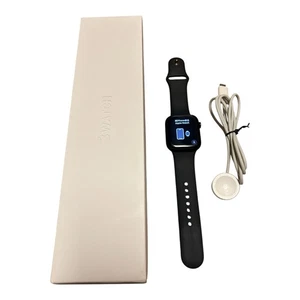 Apple Watch Series 8 (GPS+Cellular) 45mm Smart Watch Aluminum Case - Midnight - Photo 1 sur 11