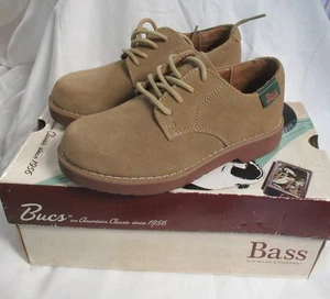 NIB ~  Bass ELLIOTT ~ Brown SUEDE OXFORD SHOES Boys ~ SIZE 12 ~ School Day - Picture 1 of 4