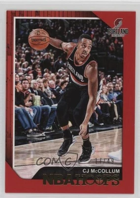 2018-19 Panini NBA Hoops Red /49 CJ McCollum #178 - Image 1 of 2