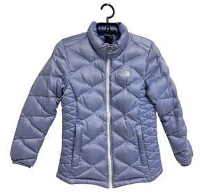 North Face 550 Puffer Daunenjacke Jugend Mädchen Lavander Reißverschluss Gr. L (14/16) - Bild 1 von 13