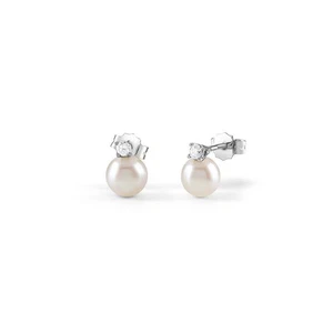 Orecchini Bliss Shangri-La Perle e diamanti 20109893 Earrings Oro Bianco 6 mm - Imagen 1 de 2