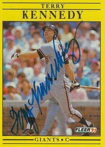 Terry Kennedy San Francisco Giants Personally Autographed Card - Picture 1 of 1