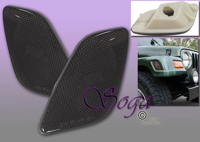 PARA JEEP WRANGLER TJ 1997-2006 LENTE DE HUMO GUARDABARROS DELANTERO SEÑAL DE ESQUINA MARCADOR LATERAL Foto 1 de 1
