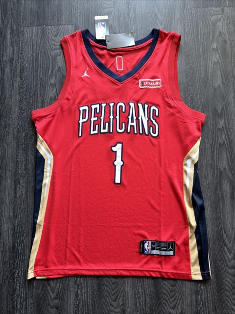 NWOT ANTHONY DAVIS NEW ORLEANS PELICANS NIKE 2018-19 EARNED CITY EDITION  JERSEY