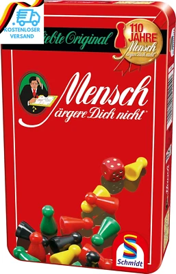 BESUCHE DEN SCHMIDT-STORE Schmidt Spiele 51204 Mensch Ärgere Dich Nicht, Bring Mich Mit Spiel in Der Metal