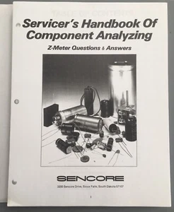 SENCORE LC103 102 101 77 76 75 53 Manual, Z-Meter Questions & Answers Guide!!! - Picture 1 of 6