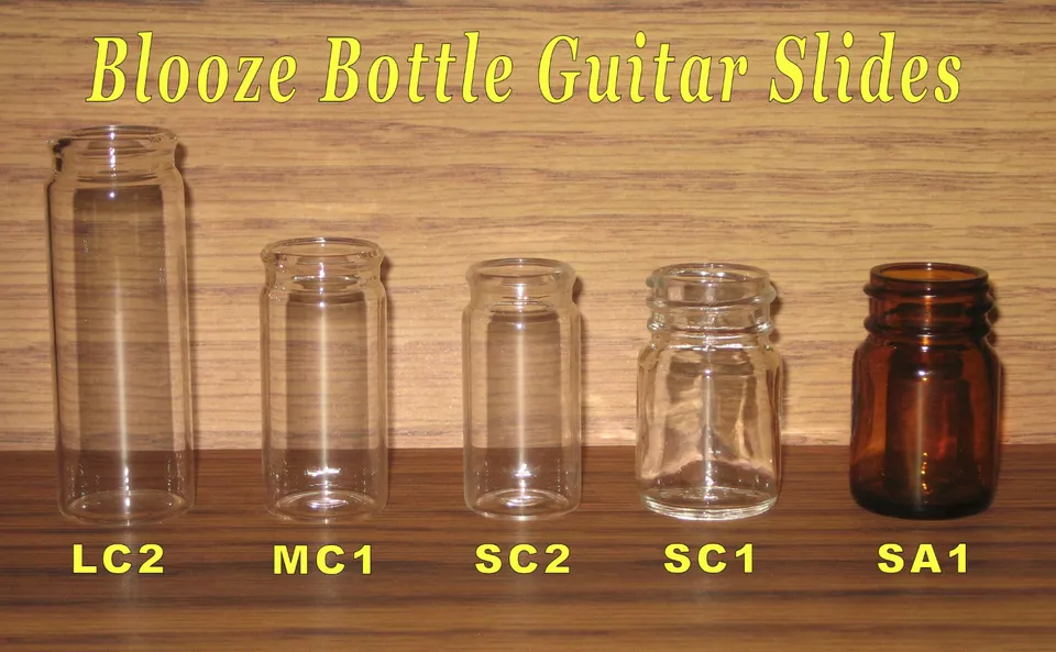 Blooze Bottle Glass Guitar Slides - 5 Slide Sampler - New - Great Tone - Image 1 of 1