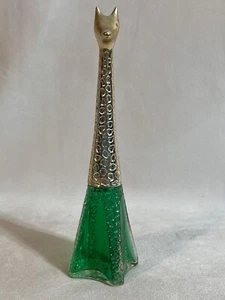 Vintage Avon Giraffe Perfume Topaze Cologne Bottle Glass Decor 8" - Picture 1 of 10