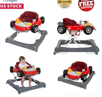 Baby Walker Travel Walking Activity Toddler Adjustable Height Foldable Toy Wheel • 68.22$